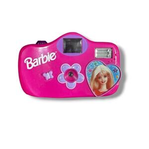 Vintage Mattel Barbie Doll Point & Shoot Flash Pink Camera 110 Film Untested